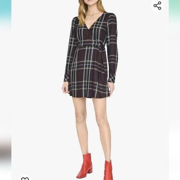 Sanctuary Dresses & Skirts - ❤️ NWT! SANCTUARY UPBEAT PLAID WRAP DRESS, 8